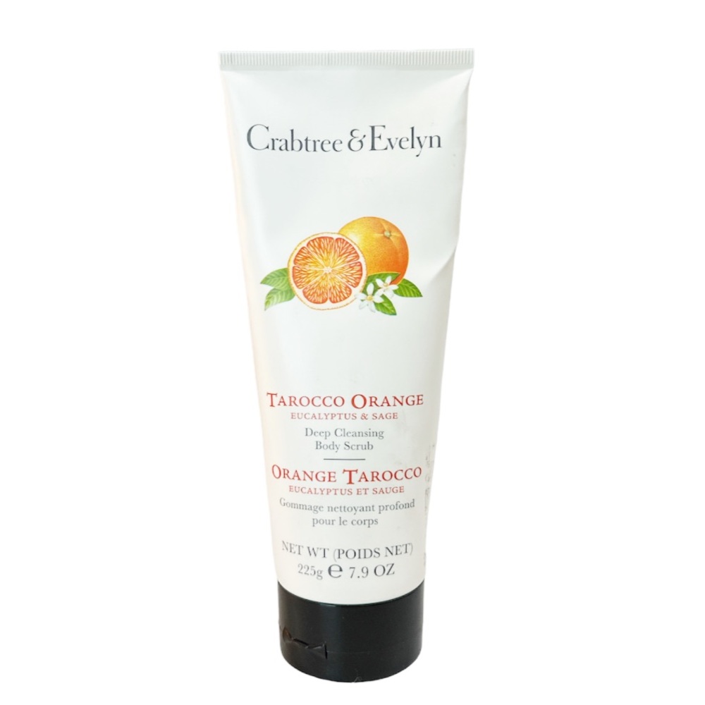 NEW HTF Crabtree & Evelyn TAROCCO ORANGE Deep Cleansing Body Scrub